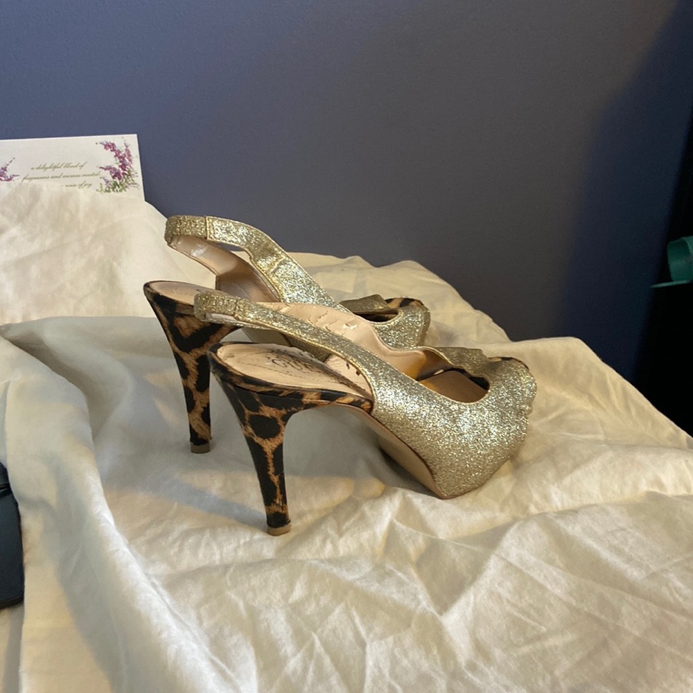 Leopard Print Bottom Platform Shoes - image 1